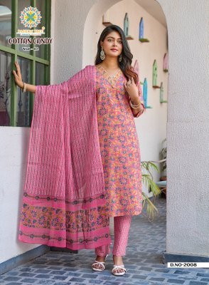 Passion Tree Cotton Candy Vol 2 Cotton Kurti Pant Set with Malmal Dupatta (M–5XL) kurti pant with dupatta Catalogs