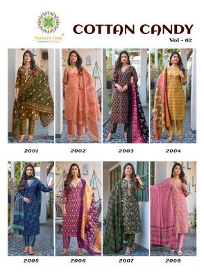 Passion Tree Cotton Candy Vol 2 Cotton Kurti Pant Set with Malmal Dupatta (M–5XL) kurti pant with dupatta Catalogs