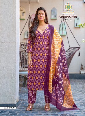 Passion Tree Cotton Candy Vol 2 Cotton Kurti Pant Set with Malmal Dupatta (M–5XL) kurti pant with dupatta Catalogs