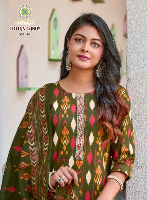 Passion Tree Cotton Candy Vol 2 Cotton Kurti Pant Set with Malmal Dupatta (M–5XL) kurti pant with dupatta Catalogs