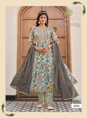 Passion Tree Ethnic Touch Vol 1 Anarkali Kurti Pant Dupatta Set Wholesale Kurti catalogue Surat  kurtis catalogs