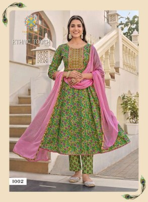 Passion Tree Ethnic Touch Vol 1 Anarkali Kurti Pant Dupatta Set Wholesale Kurti catalogue Surat  kurtis catalogs