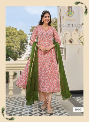 Passion Tree Ethnic Touch Vol 1 Anarkali Kurti Pant Dupatta Set Wholesale Kurti catalogue Surat  kurtis catalogs