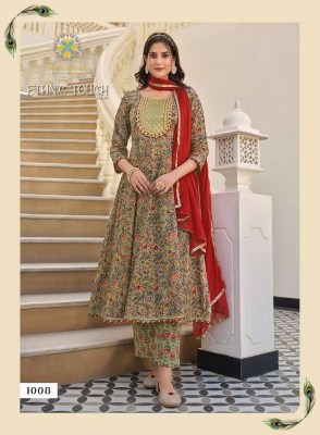 Passion Tree Ethnic Touch Vol 1 Anarkali Kurti Pant Dupatta Set Wholesale Kurti catalogue Surat  kurtis catalogs