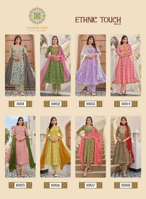 Passion Tree Ethnic Touch Vol 1 Anarkali Kurti Pant Dupatta Set Wholesale Kurti catalogue Surat  kurtis catalogs