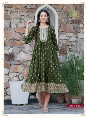 Passion Tree Fashion Bella Vol 1 Nyra Cut Gown wholesale Kurti catalogue  kurtis catalogs
