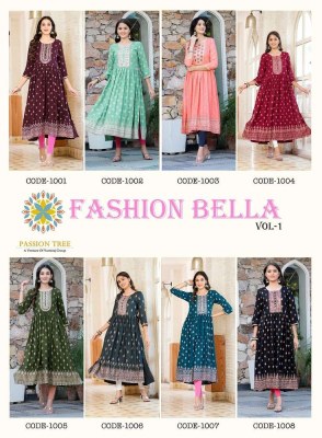 Passion Tree Fashion Bella Vol 1 Nyra Cut Gown wholesale Kurti catalogue  kurtis catalogs