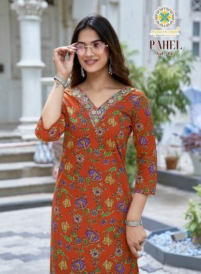 Passion Tree Pahel Vol-4 Heavy Cotton Printed Straight Kurti  kurtis catalogs