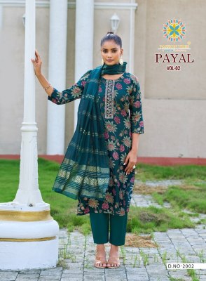 Passion  Tree Payal Vol 2 Straight Kurti Pant And Dupatta Fancy Embroidery Work  Wholesale   kurtis catalogs