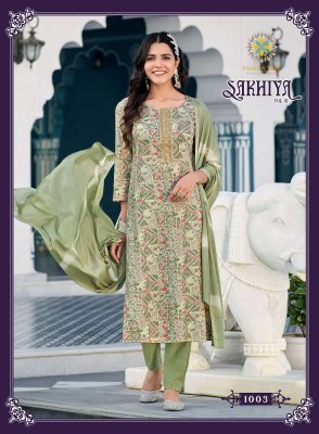 Passion Tree Sakhiya Vol 1 Straight Cut Kurti Pant Dupatta Set Wholesale Kurti catalogue  kurtis catalogs