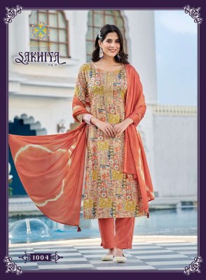 Passion Tree Sakhiya Vol 1 Straight Cut Kurti Pant Dupatta Set Wholesale Kurti catalogue  kurtis catalogs