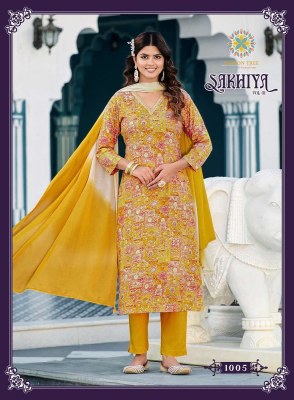 Passion Tree Sakhiya Vol 1 Straight Cut Kurti Pant Dupatta Set Wholesale Kurti catalogue  kurtis catalogs
