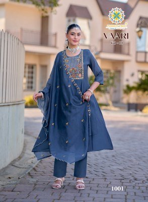 Passion Tree Vaari Vol 1 Mal Chanderi Embroidered Kurti Pant Set with Dupatta  M   5XL  kurti pant with dupatta Catalogs