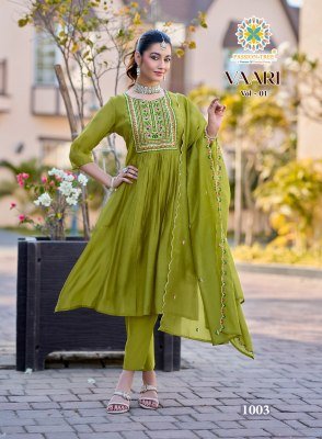 Passion Tree Vaari Vol 1 Mal Chanderi Embroidered Kurti Pant Set with Dupatta  M   5XL  kurti pant with dupatta Catalogs