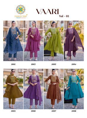 Passion Tree Vaari Vol 1 Mal Chanderi Embroidered Kurti Pant Set with Dupatta  M   5XL  kurti pant with dupatta Catalogs