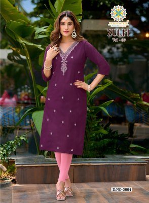 Passion Tree Zulfi Vol. 3  Straight Kurti kurtis catalogs