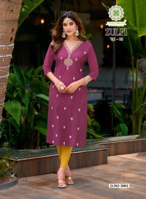 Passion Tree Zulfi Vol. 3  Straight Kurti kurtis catalogs