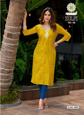 Passion Tree Zulfi Vol. 3  Straight Kurti kurtis catalogs