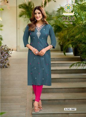 Passion Tree Zulfi Vol. 3  Straight Kurti kurtis catalogs