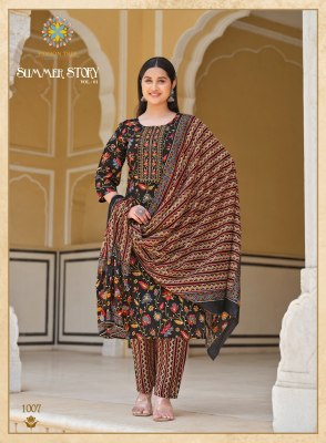 Passion Tree by Summer story vol 1 heavy cotton embroidered readymade suit catalogue at affordable rate readymade suit catalogs