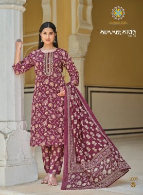 Passion Tree by Summer story vol 1 heavy cotton embroidered readymade suit catalogue at affordable rate readymade suit catalogs