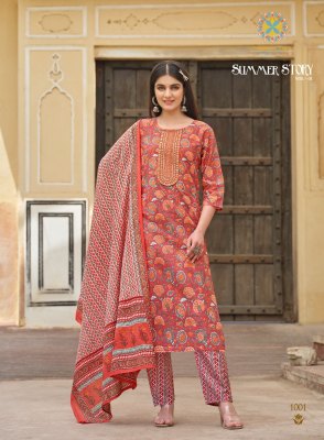 Passion Tree by Summer story vol 1 heavy cotton embroidered readymade suit catalogue at affordable rate readymade suit catalogs