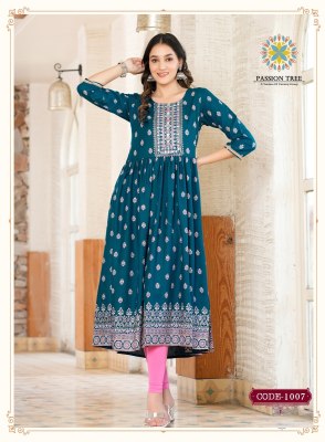 Passion tree by fashion bella vol 1 designer nyra cut kurti gown catalog at wholesale price kurtis catalogs