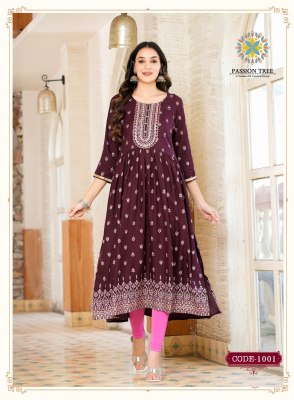 Passion tree by fashion bella vol 1 designer nyra cut kurti gown catalog at wholesale price kurtis catalogs