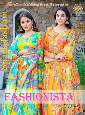 Passion tree by fashionista vol 2 Maslin with Digital Print and Fancy embroidery Work aliya cut kurti catalog at wholesale price  passion tree