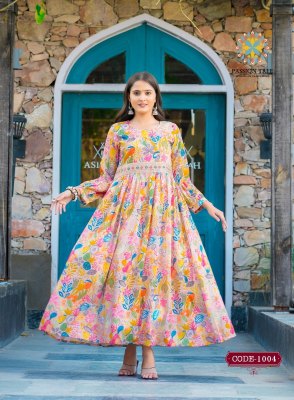 Passion tree by fashionista vol 2 fancy Alia cut gown style kurti catalog at wholesale price kurtis catalogs