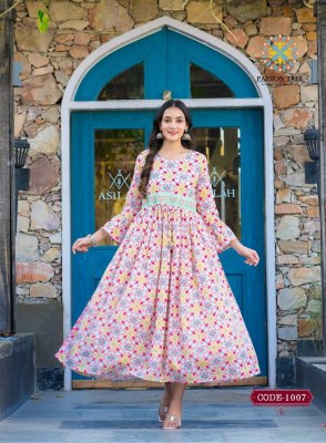 Passion tree by fashionista vol 2 fancy Alia cut gown style kurti catalog at wholesale price kurtis catalogs