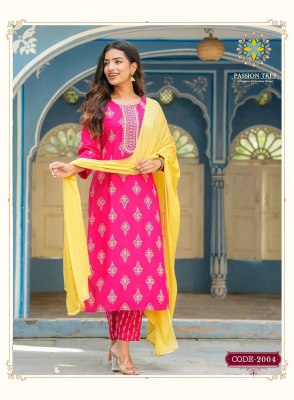Passion tree by harvi vol 2 straight cut kurti pant and dupatta  wit classy gold print catalog at wholesale price readymade suit catalogs