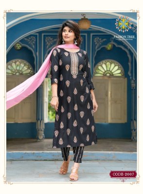 Passion tree by harvi vol 2 straight cut kurti pant and dupatta  wit classy gold print catalog at wholesale price readymade suit catalogs
