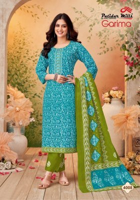 Patidar Garima Vol 4 Designer Cotton Kurti Pant Set with Embroidered Neck And Printed Dupatta Wholesale kurtis catalogs