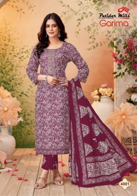 Patidar Garima Vol 4 Designer Cotton Kurti Pant Set with Embroidered Neck And Printed Dupatta Wholesale kurtis catalogs