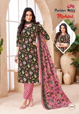Patidar Mohini Vol 4 Pure Cotton Printed Kurti Pant Dupatta Set Wholesale kurti pant with dupatta Catalogs