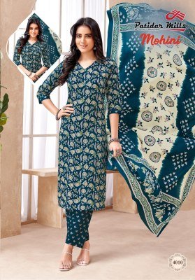 Patidar Mohini Vol 4 Pure Cotton Printed Kurti Pant Dupatta Set Wholesale kurti pant with dupatta Catalogs
