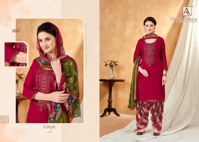 Patiyala fusion 16 by alok suit pure viscose reyon unstitched dress material catalogue salwar kameez catalogs