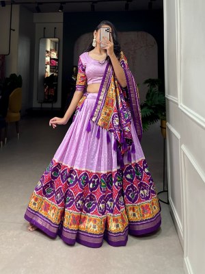  Patola Print magic stunning lehenga Choli Single Wholesale  lehenga choli