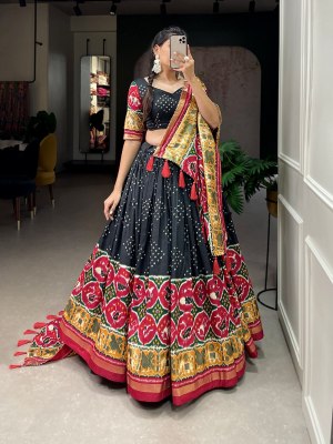  Patola Print magic stunning lehenga Choli Single Wholesale  lehenga choli