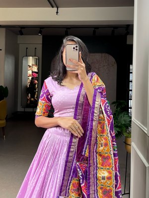  Patola Print magic stunning lehenga Choli Single Wholesale  lehenga choli