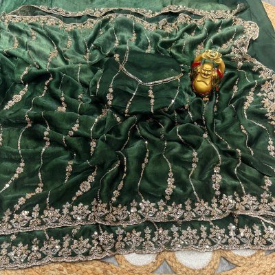 Pavika Space Silk Party Wear Saree with Sequins & Cutdana Hand Work sarees catalogs