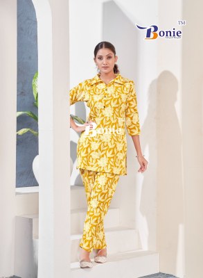 Pearl by Bonie Reyon Fancy amazing printed co ord set catalogue at affordable rate Size wise Combo Set