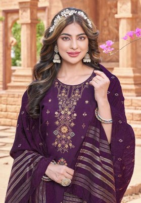Pink mirror new tiara Viscose Silk Kurti Pant with Dupatta set catalogue buy wholesale  kurtis catalogs