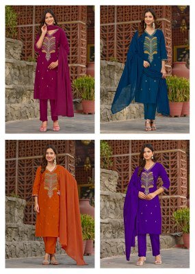 Pirohi Tanya Pure Cotton Embroidered Kurti Pant with Mul Mul Cotton Dupatta Set kurti pant with dupatta Catalogs