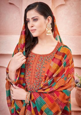 Pirohi rajavir by Kalhaar vol 3 designer suit bottom with banarasi dupatta catalogue readymade suit catalogs