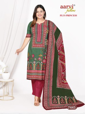 Plus Princess  vol 4 by Aarvi Cotton Plus Size top bottom with dupatta catalogue at low rate readymade suit catalogs