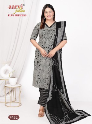 Plus Princess  vol 4 by Aarvi Cotton Plus Size top bottom with dupatta catalogue at low rate readymade suit catalogs