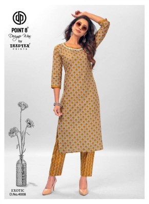 Point 8 By Deeptex Exotic Vol 4 Kurti With Pant set Kurti catalogue wholesale  kurtis catalogs