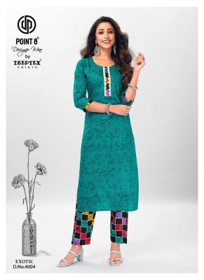 Point 8 By Deeptex Exotic Vol 4 Kurti With Pant set Kurti catalogue wholesale  kurtis catalogs